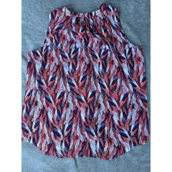Apt. 9 Top Women’s Multicolor Abstract Sleeveless Button Up Shirt Size XL - Picture 13 of 15